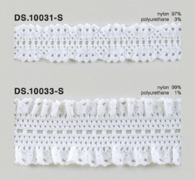 ゴム入りストレッチフリルレース ウーリーナイロントーションレース 1m